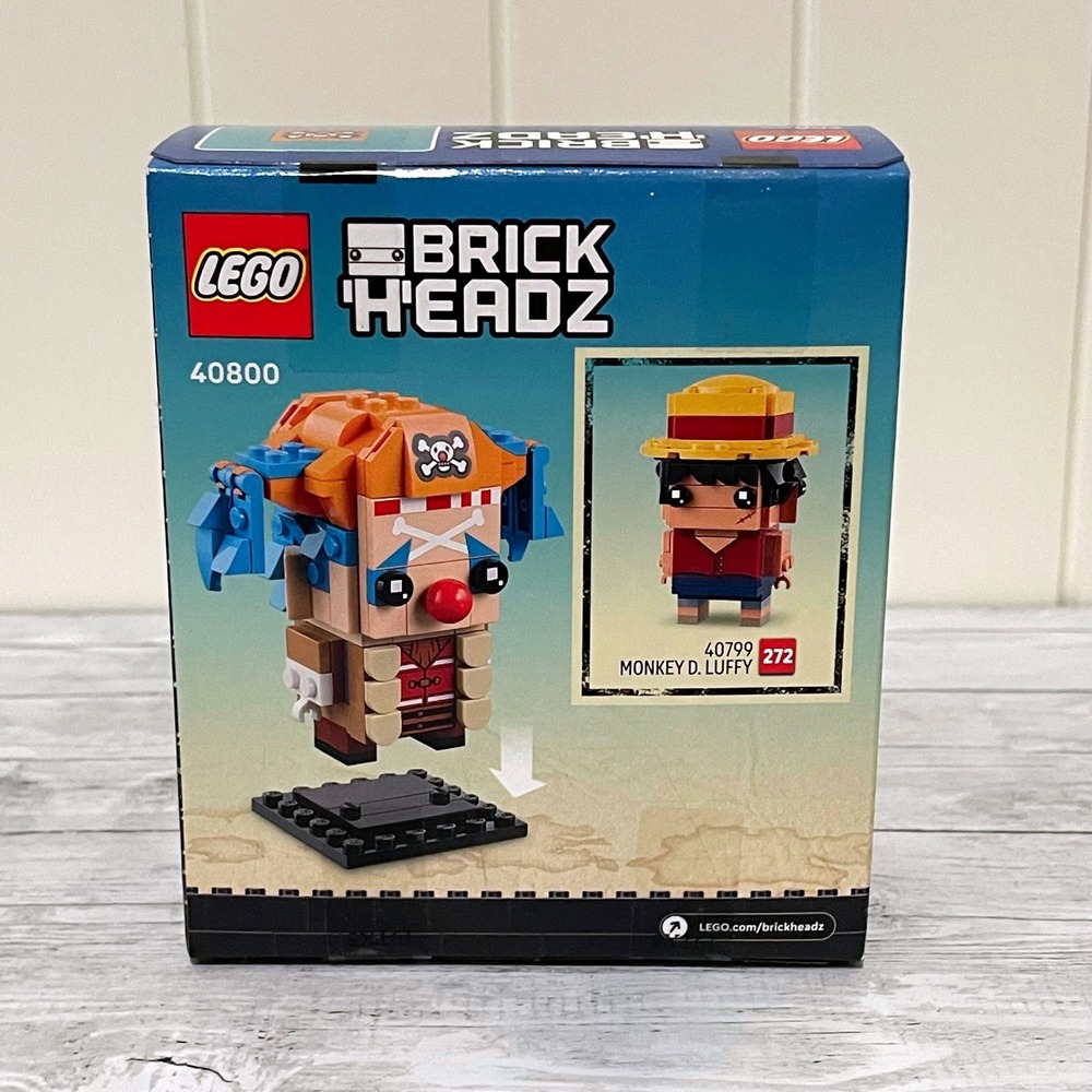 LEGO BrickHeadz One Piece Buggy the Clown 40800 Netflix Series RETIRED NIB - Picture 2 of 6